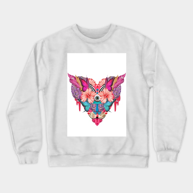 Fragile heart Crewneck Sweatshirt by VALENTINA BROSTEAN